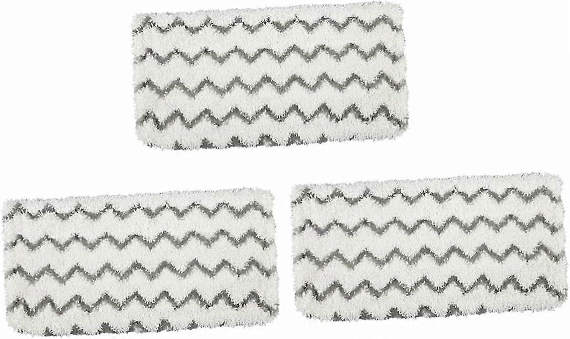 3Pcs Washable Flat Mop Cloth Replacement for Steam Mop Flat Mop Washable Mop Cloths Microfiber Mop