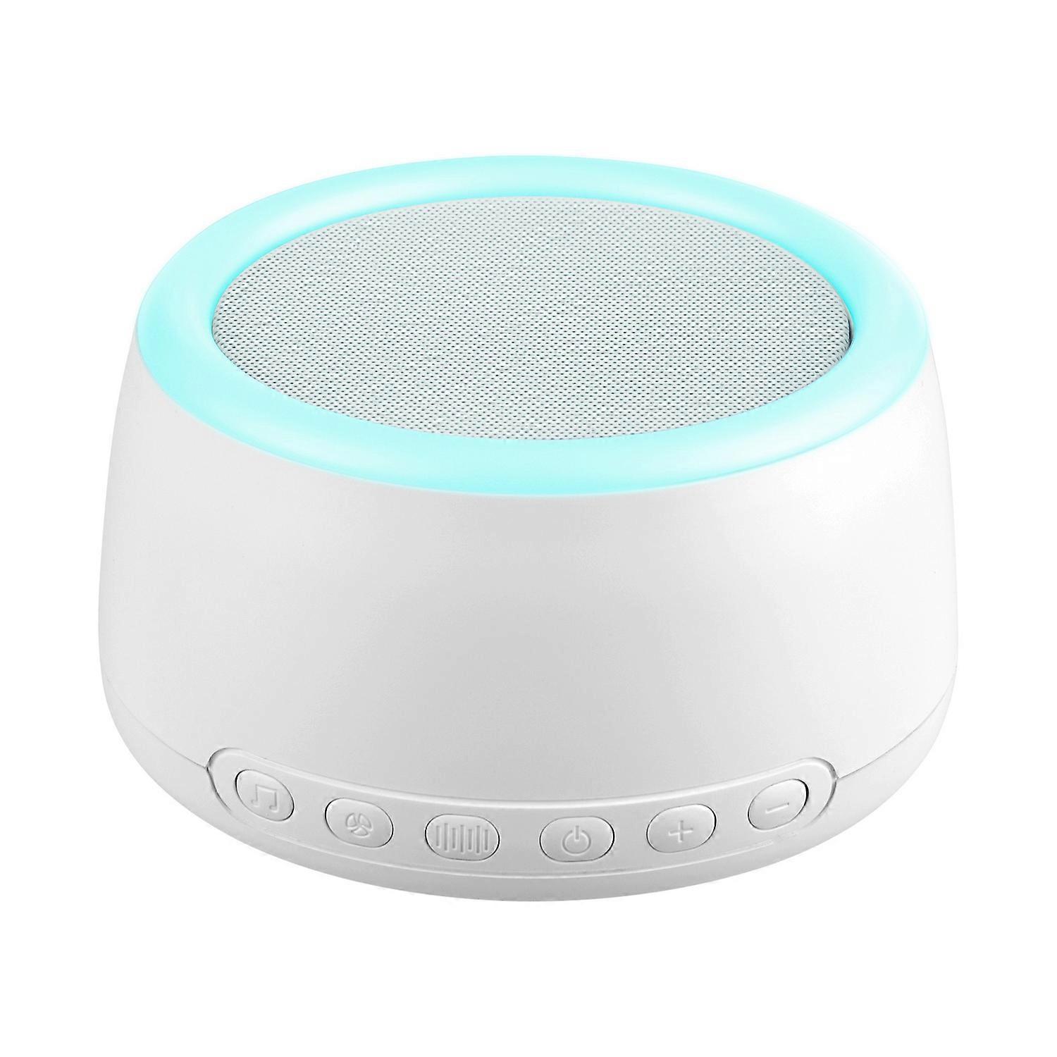 USB White Noise Machine Sleep Desktop 30 Soothing Sounds Timer/Loop Playback BT Connection with Colorful TouchControl NightLight