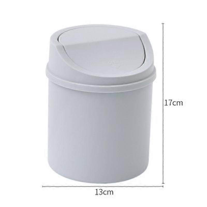 Mini Desktop Bin Small Trash Can Tube 1Pcs with Cover Bedroom Trash Can Garbage Can Clean Workspace Storage Box Home DeskTrash Cans & Wastebaskets