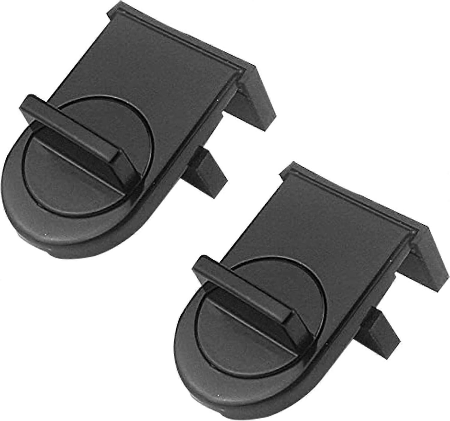 Set of 2 Anti-Pinch Black Iron Door and Window Locks Anti-Theft Security Window Limiter