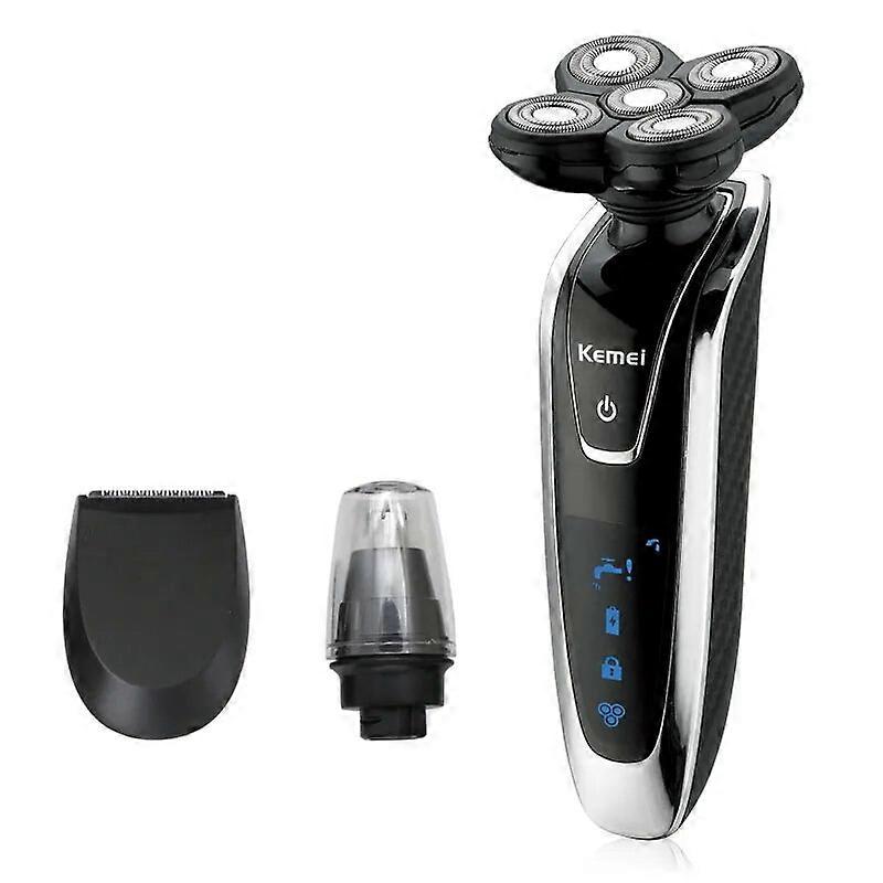 Kemei Electric Shaver Razor Men Shaving Machine Rechargeable Floating Beard Shaver 5D Nose Hair Trimmer Washable Face Care