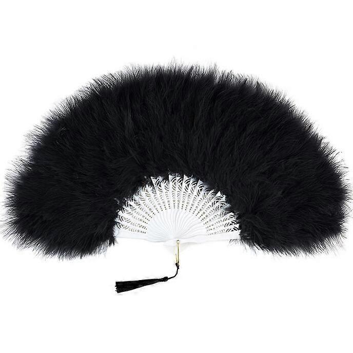 Marabou Feather Fan for Costume Dancing Party Decoration