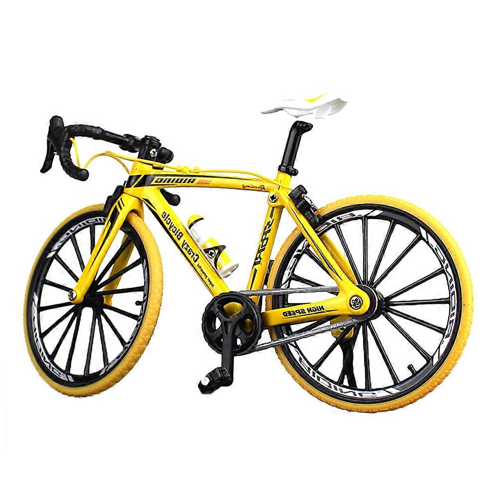 17.5x10.5cm Creative Alloy Model 1:10 Mini Simulation Toy (Curving Grip Yellow)