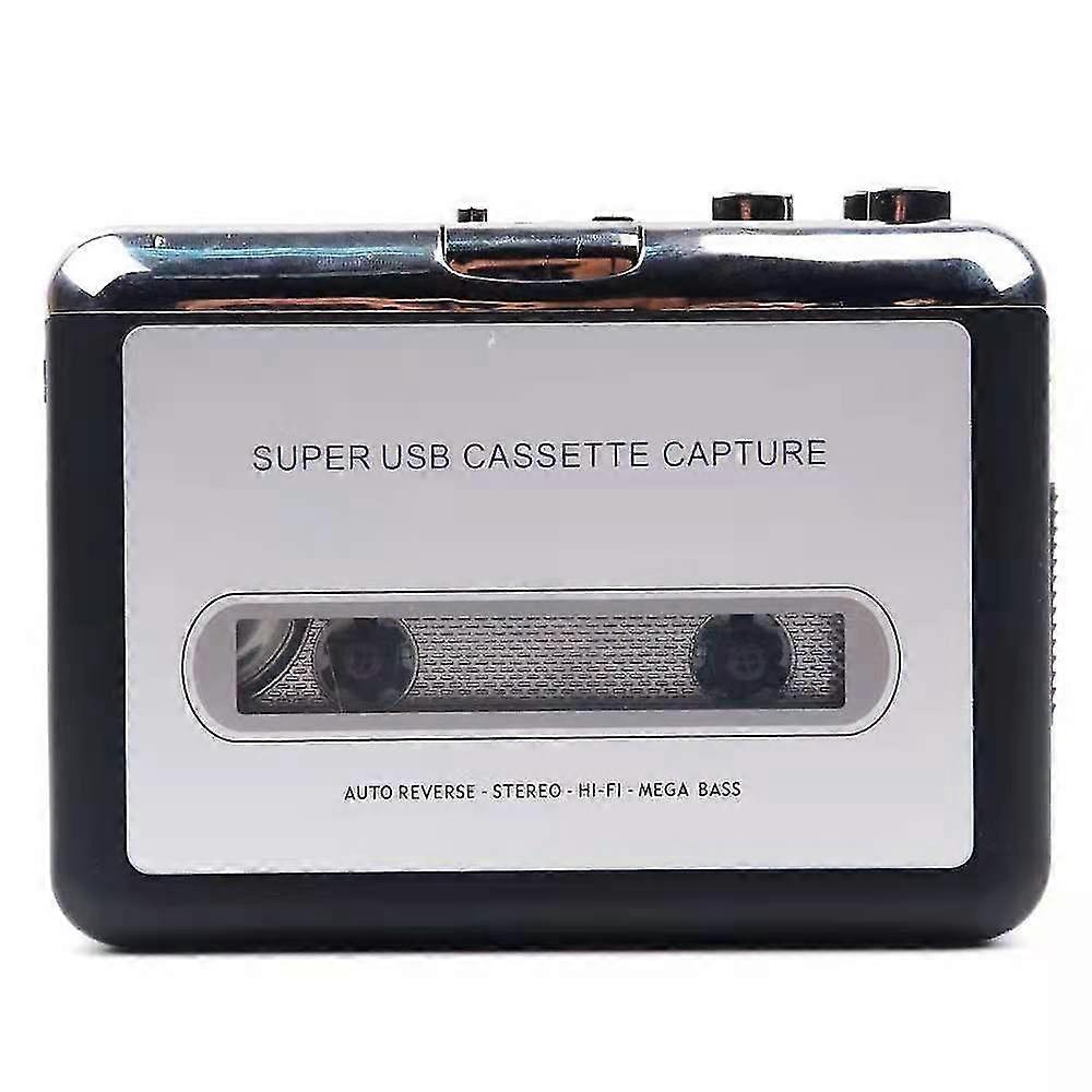 Cassette Player Portable Tape Player Captures MP3 Audio Music via USB