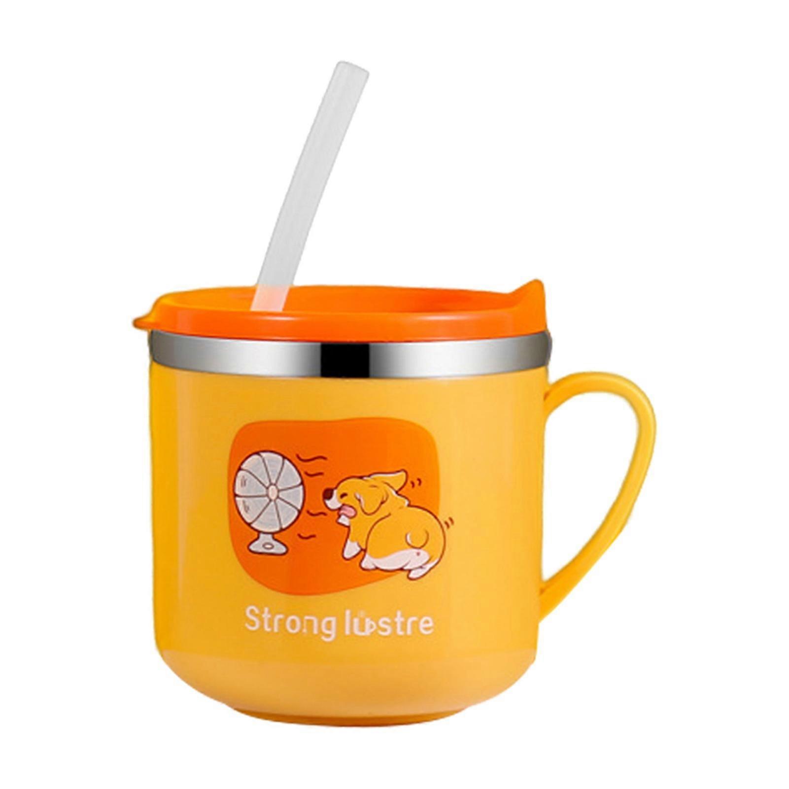270ml Learn Drinking Cup Easy to Use Convenient Lovely Dinosaur Kid Sippy Cup for Child