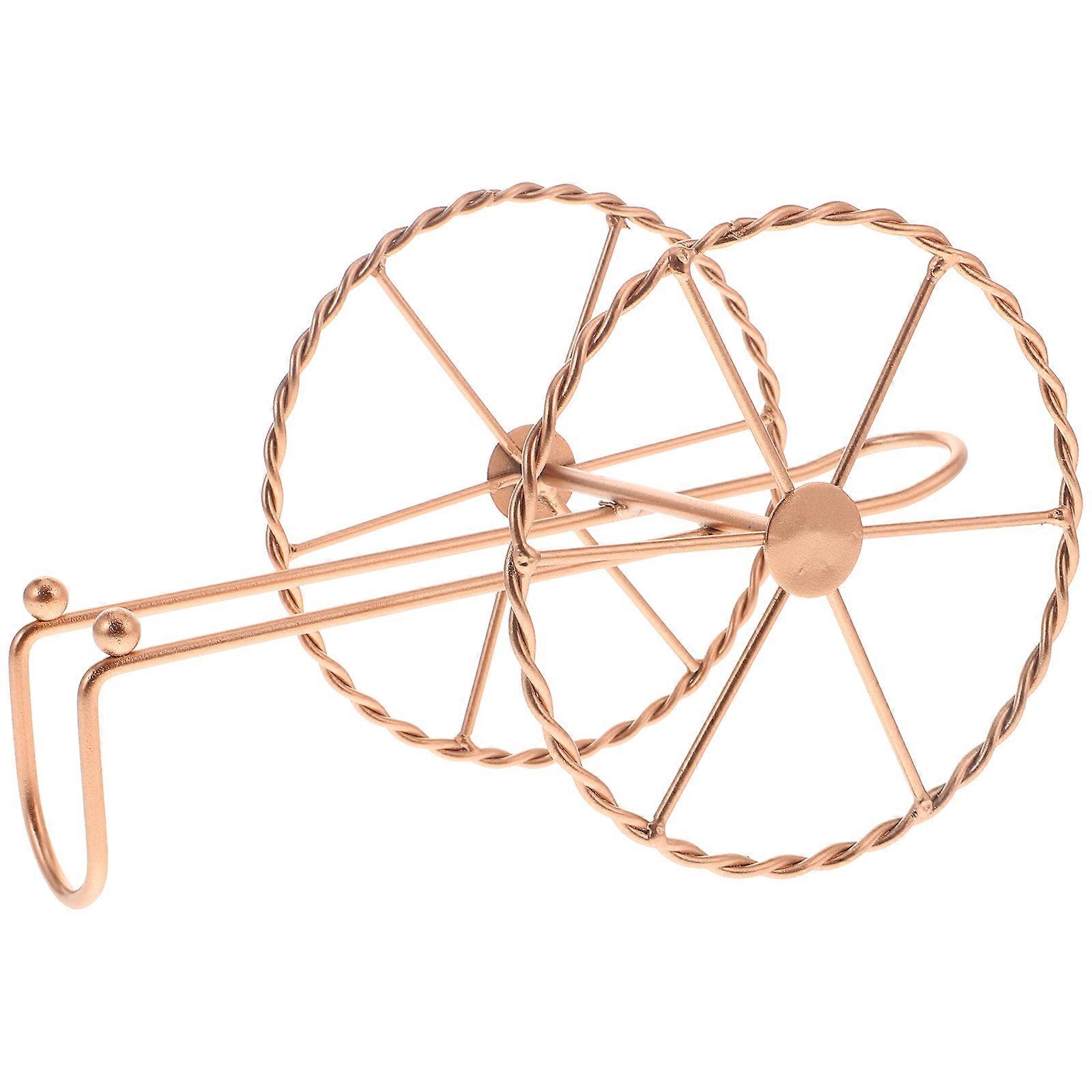 Retro Fortress Wine Rack High-end Iron Wine Rack Display Home Furnishing Decorative OrnamentsBronze