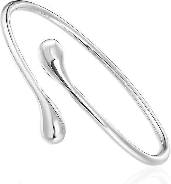 Silver Plated Bracelet Shining Bangle Bracelets (silver)