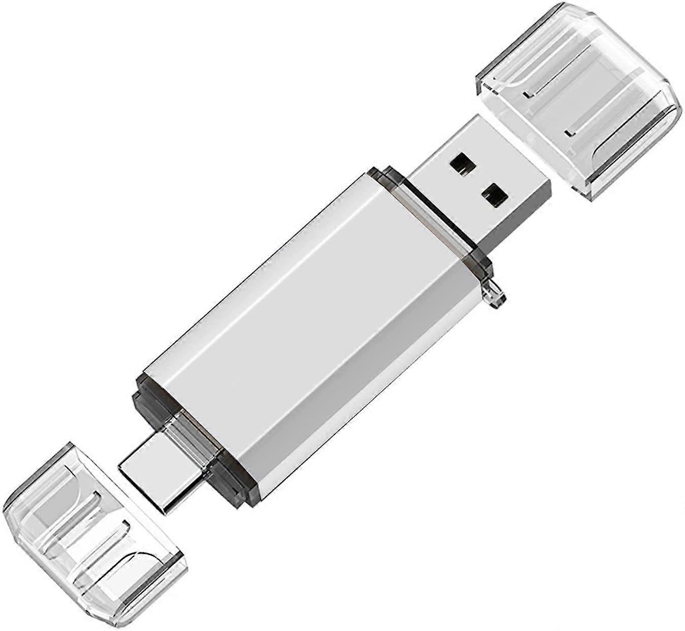 64GB USB C 3.0 Flash Drive OTG Memory Stick 2 in 1 USB C Stick Flash Drive USB 3.0 for More Phone Storage File Transfer between Type-C Phone and PC La