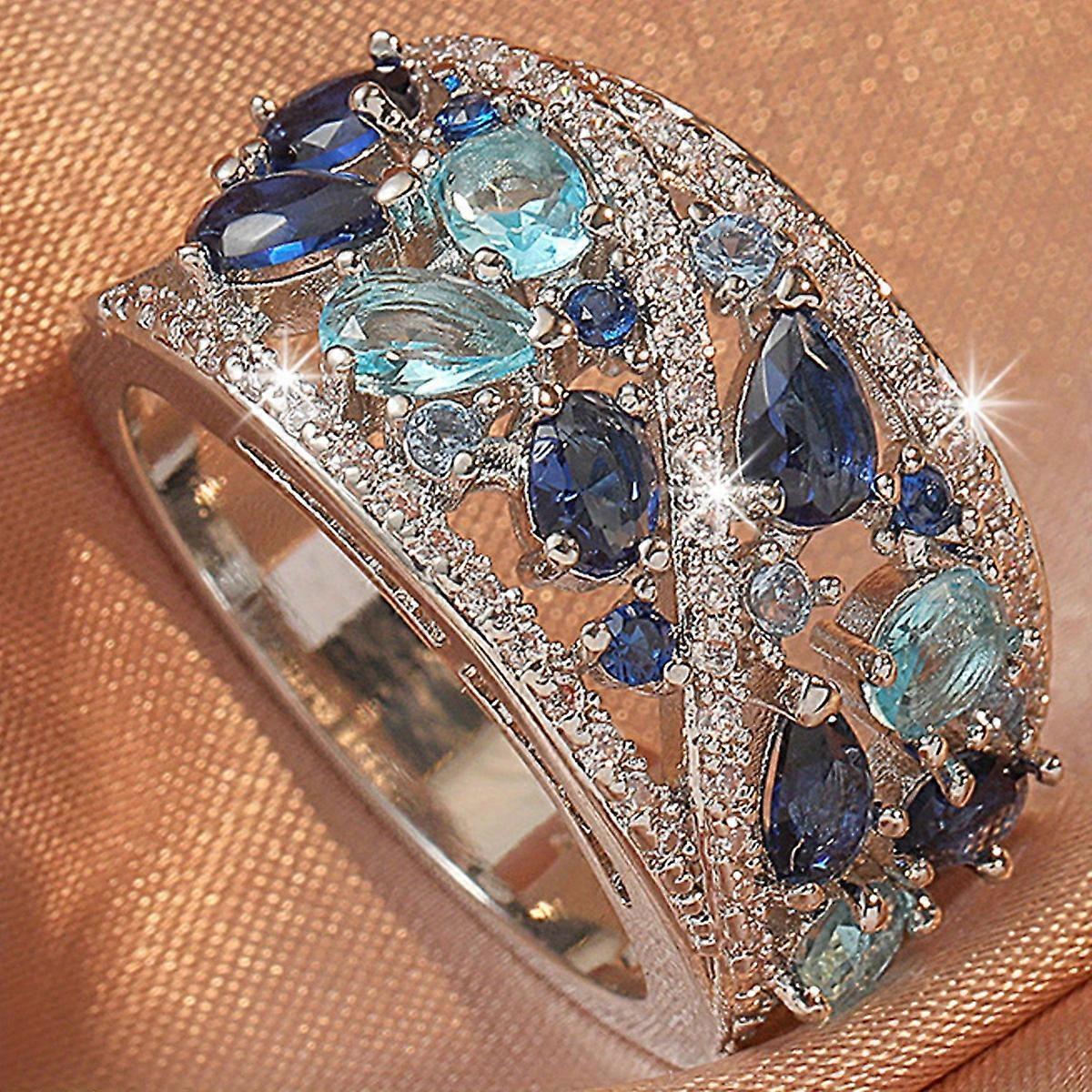 JUEGE* Boho Doamnelor Elegant Zircon Deget Inel Pentru Femei Petrecere De Ziua De Naștere Cadou de Nuntă