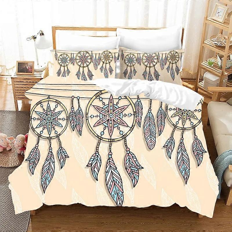 a2105 Lakan Dream Catcher Luxury Sängkläder Set Fancy Påslakan Set Täcke Sängkläder Dropship3-delat sängkläder (1 påslakan + 2 kudde Sh