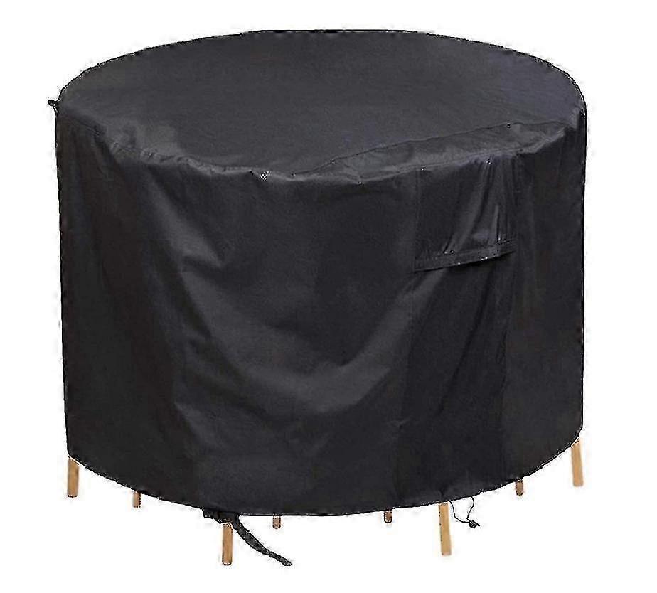Ulkopuutarhapöytäkalusteiden suojakansi - pyöreä, pölytiivis ja vedenpitävä