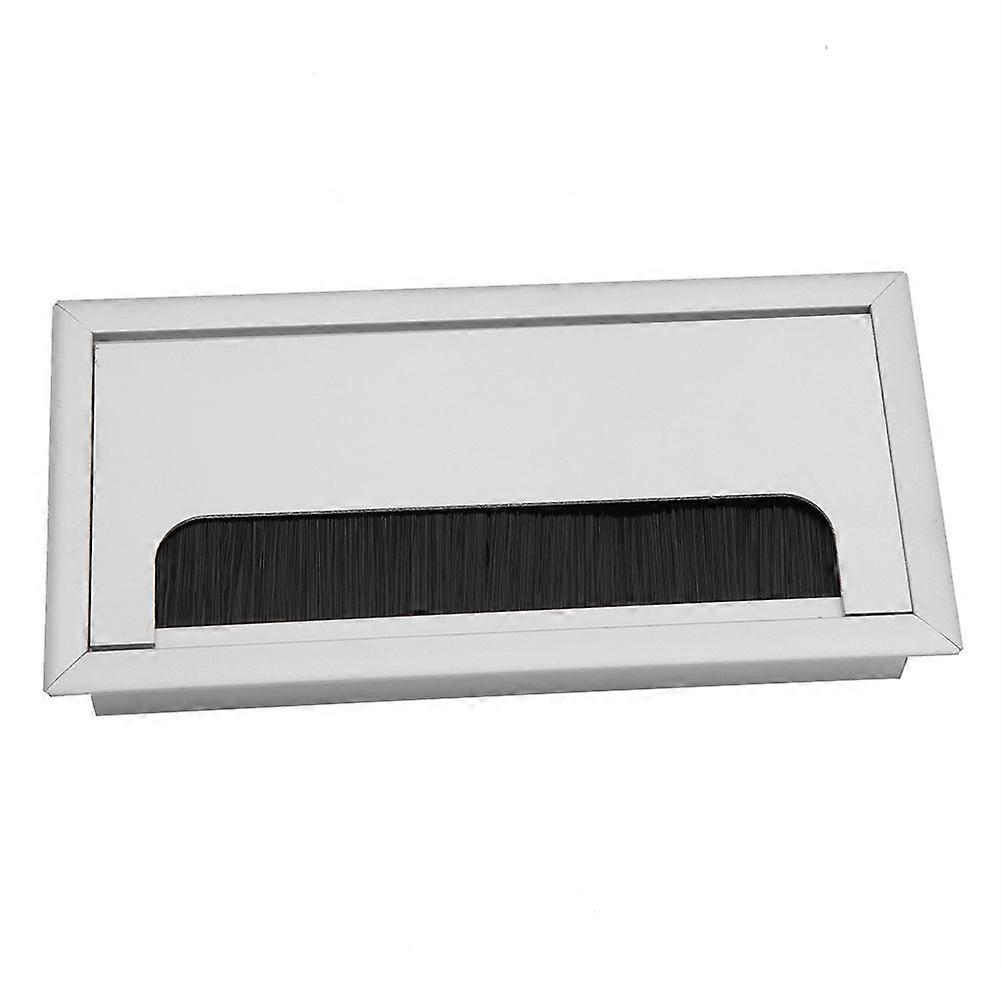 Square Aluminium Desk Computer Wire Cable Tidy Outlet Insert Hole Top Cover(Medium)