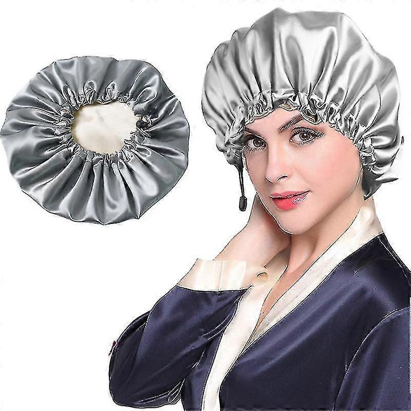 Silk Bonnet Sleep Cap Extra Large Jumbo Day And Night Cap Hat
