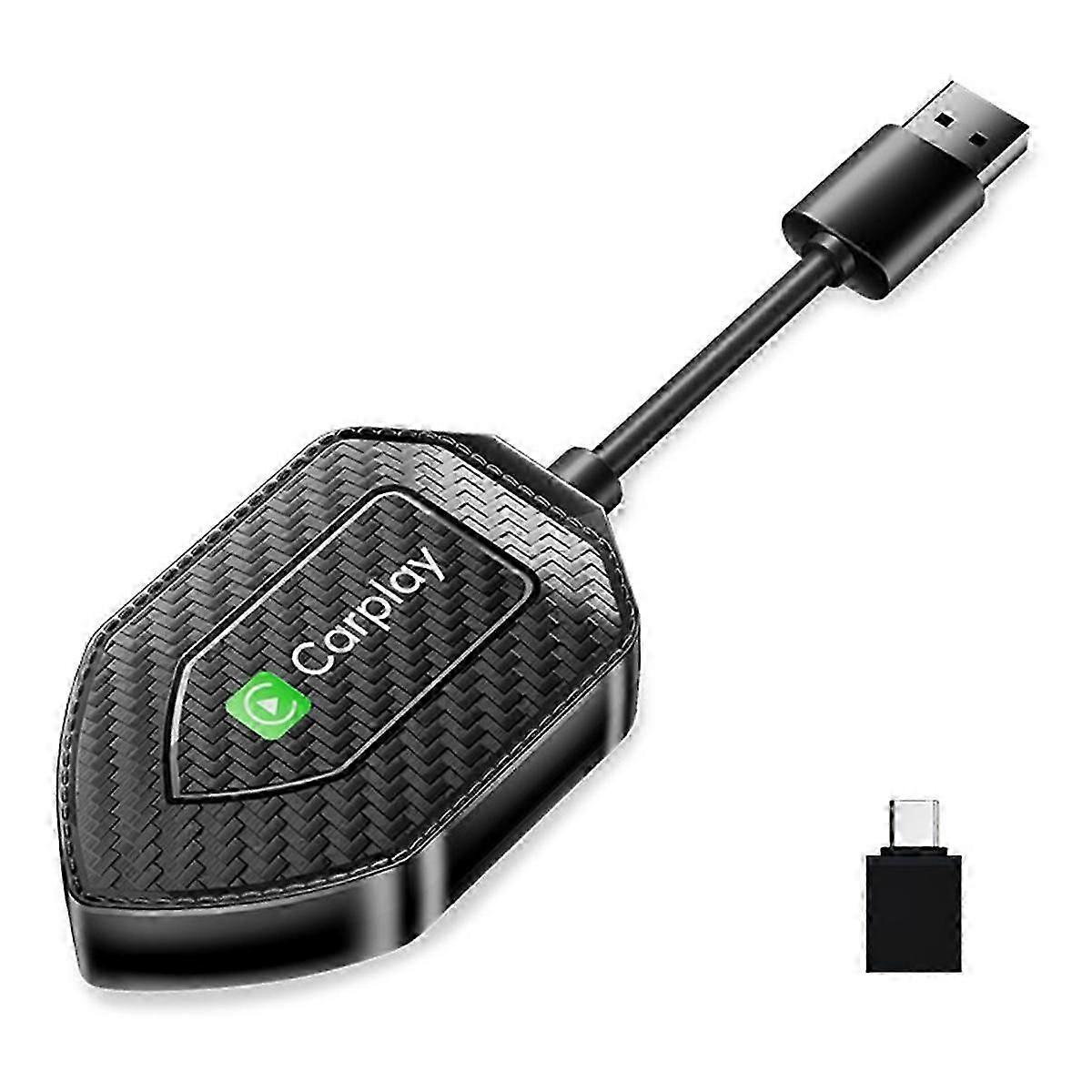 2 in 1 Wireless Adapter Wireless Carplay Android Adapter Android Auto Car Adapter Konvertieren Sie verkabelt in Carplay Wireless Box