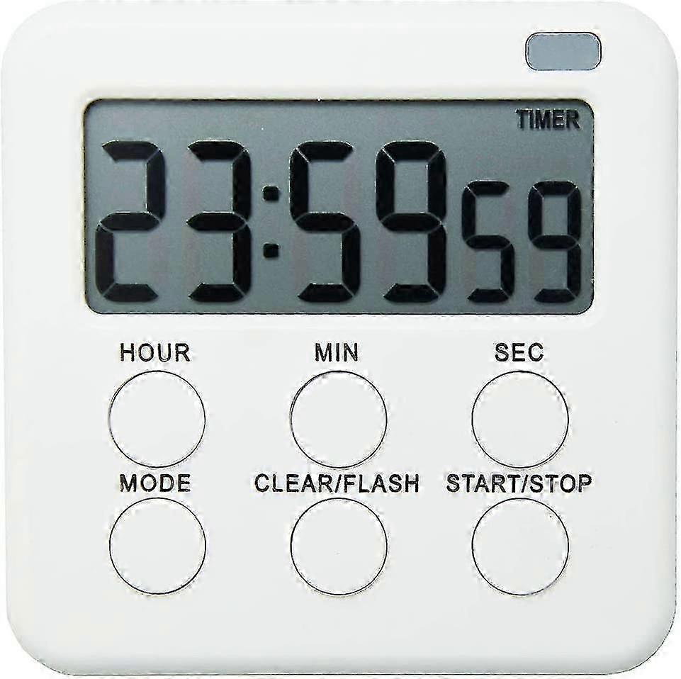 Kitchen Timer, Inrigorous 24-hours Digital Timer With Clock For Cooking, Loud Gift