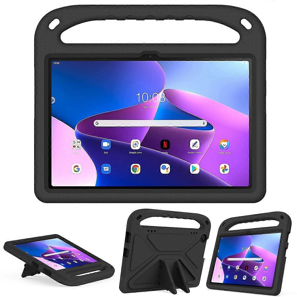 Pour Lenovo Tab M10 3e génération Poignée EVA Étui pour tablette antichoc avec support