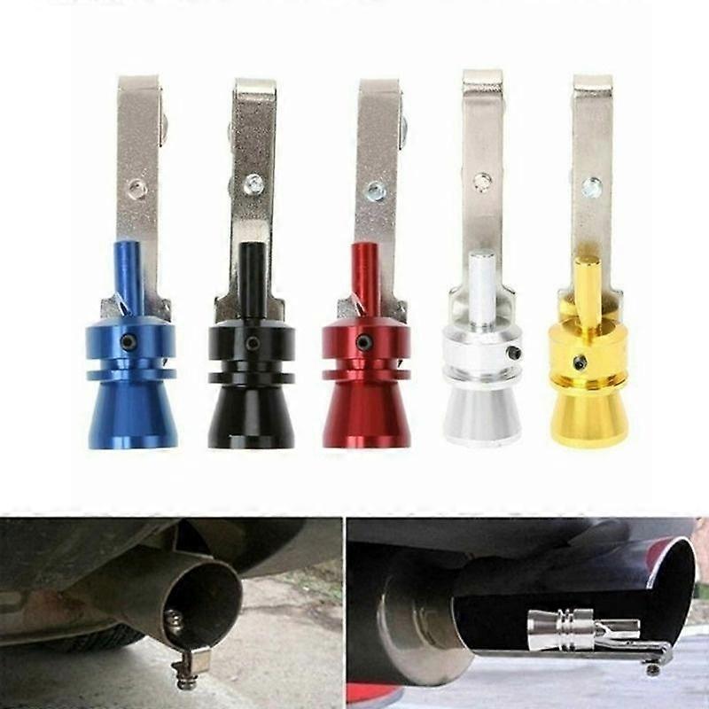 1Pc Universal Aluminum Turbo Sound Exhaust Muffler Pipe Whistle Car Blow Off Valve Tip Simulator Whistler