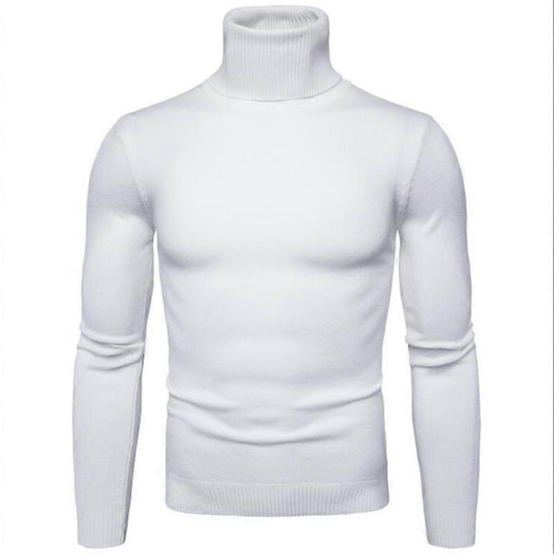 Winter Rollkragenpullover Herren Langarm Pullover mit hohem Kragen