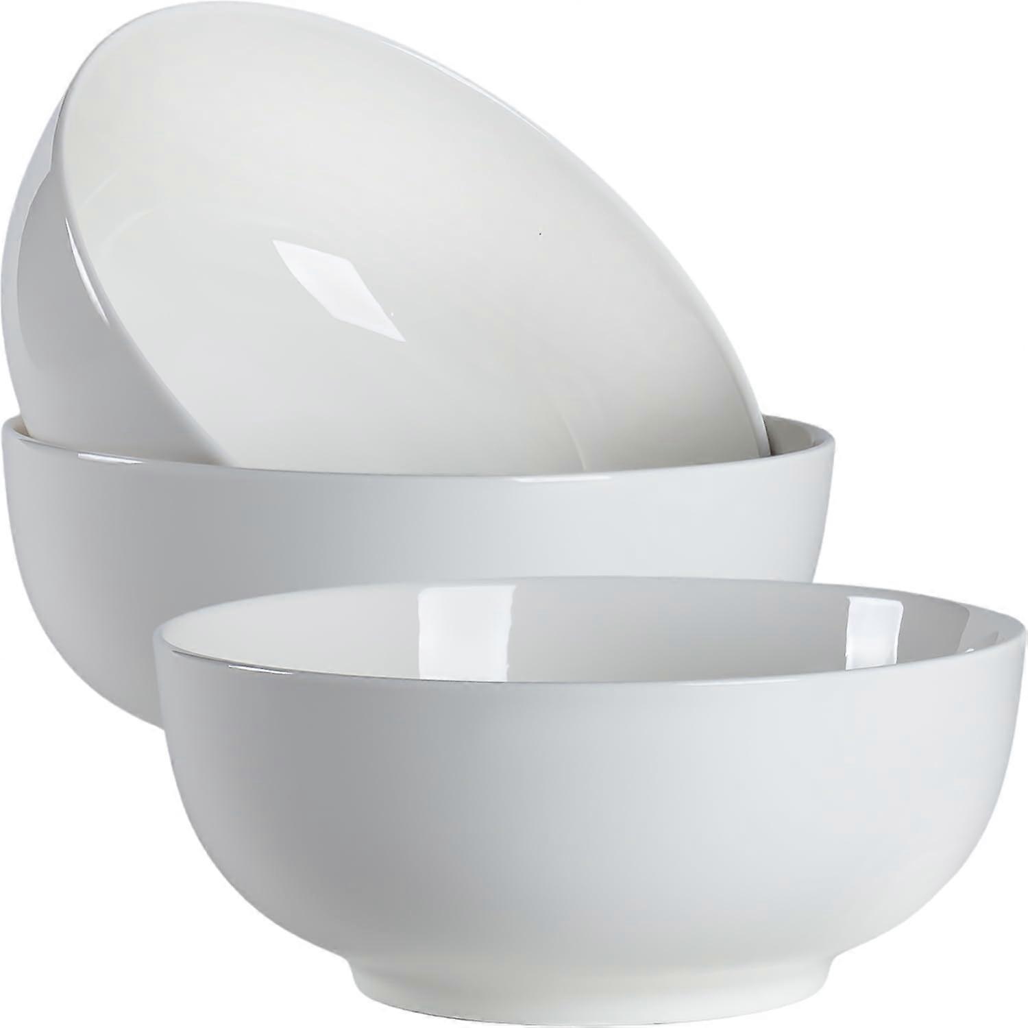 60 oz Large Bowls, Set of 3, 8"