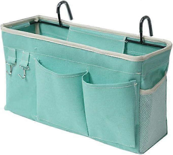 Storage bag for loft bed with fixing hook Green