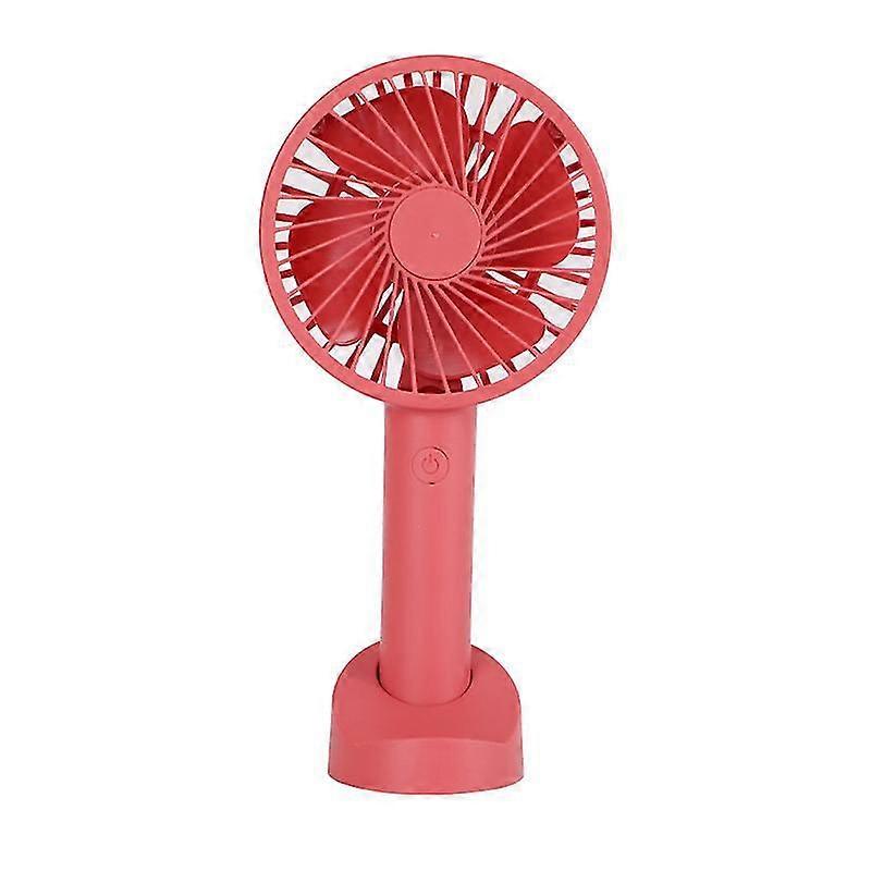 Mini Fan USB Charging Handheld Noiseless Small Fan (Red)