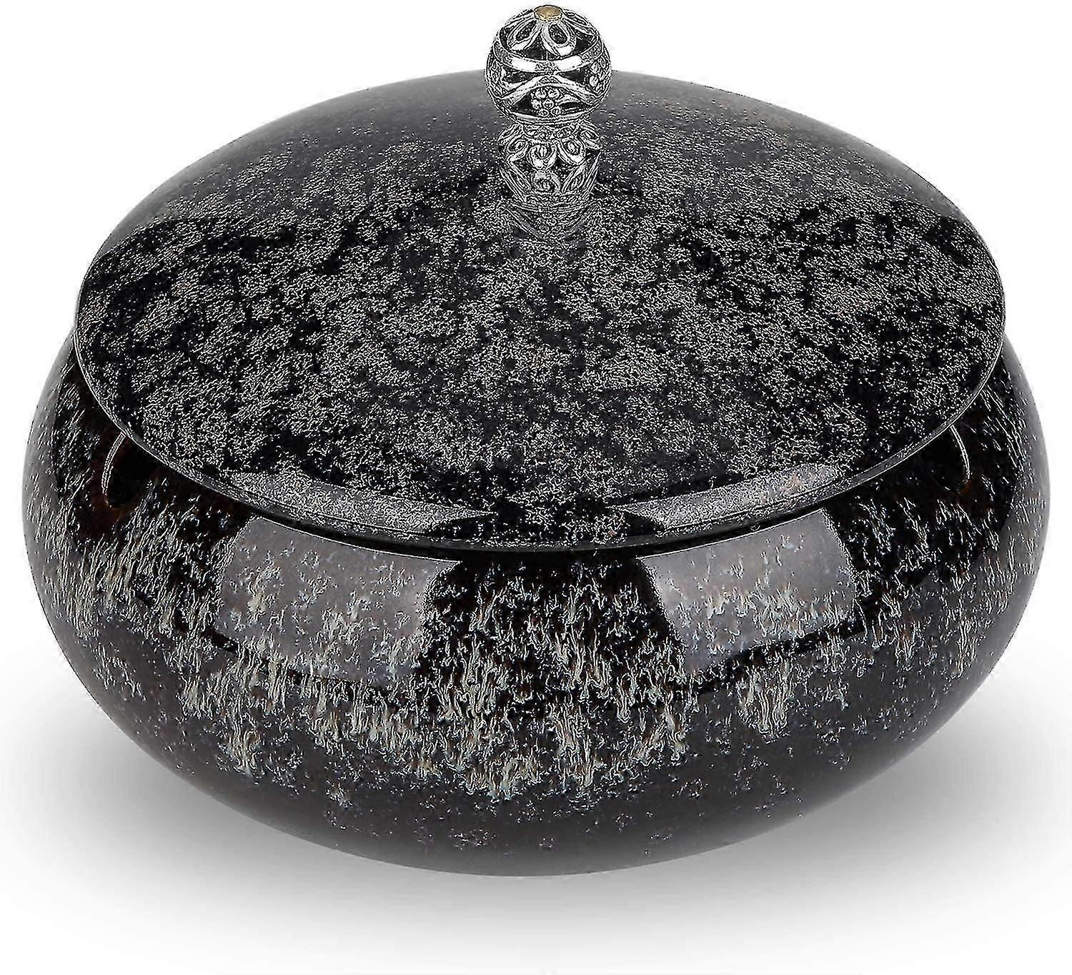 Askfat för cigaretter vindtät askbricka med lock