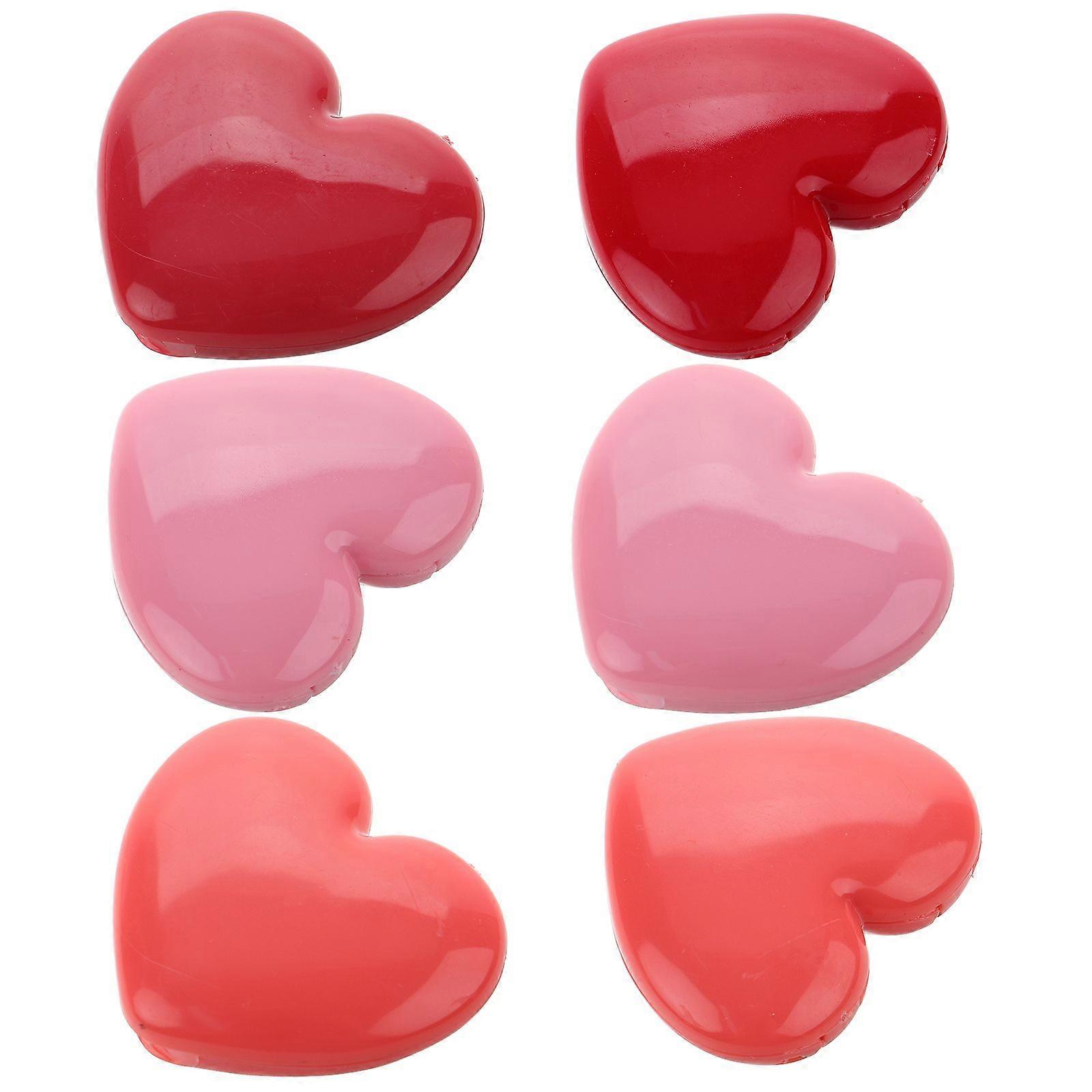 8pcs Heart Shape Eyeshadow Box Case Lipstick Box Refillable Makeup Dispenser