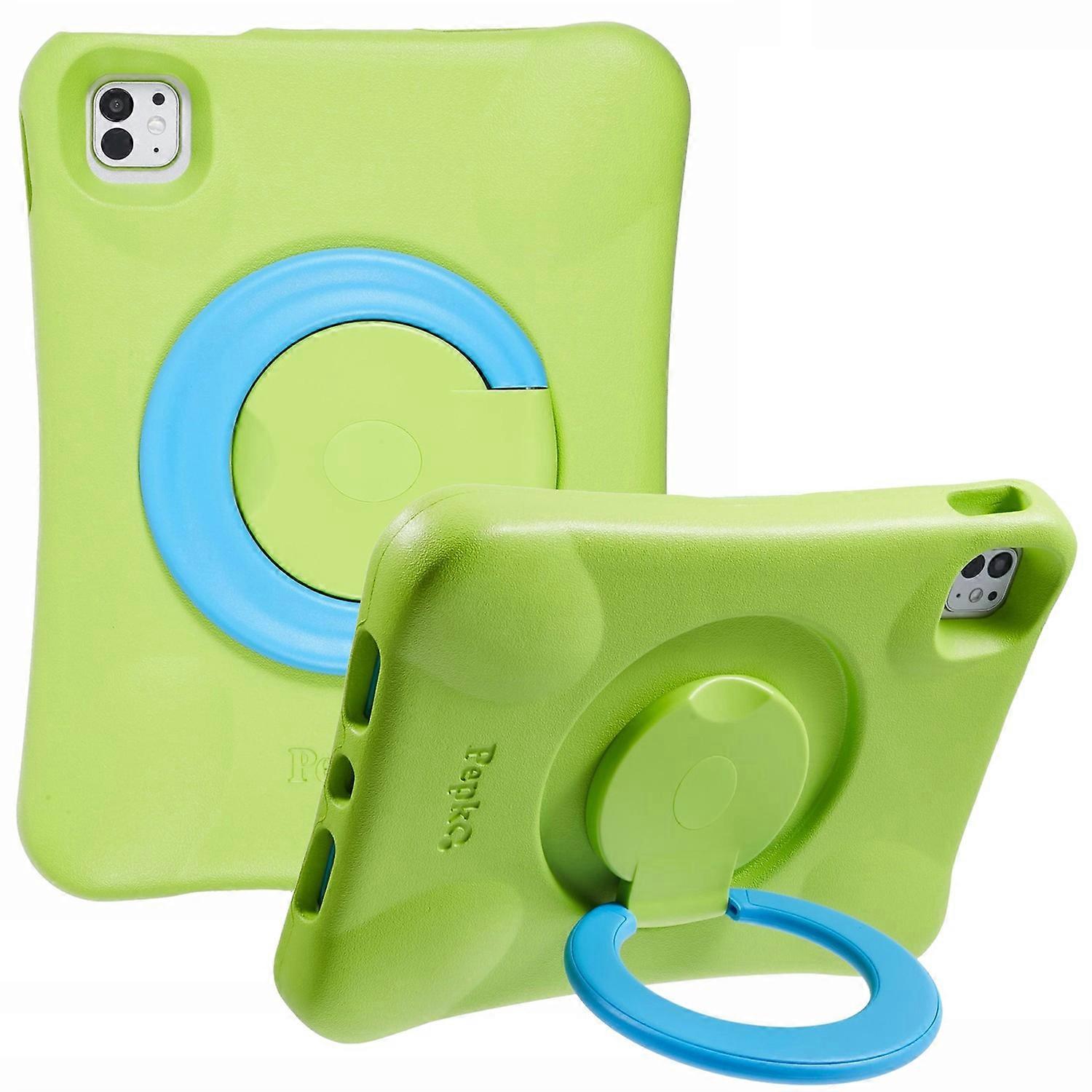 PEPKOO لجهاز iPad Pro 11 (2024) جراب تابلت 360 درجة قابل للدوران للكمبيوتر الشخصي غطاء واقي EVA