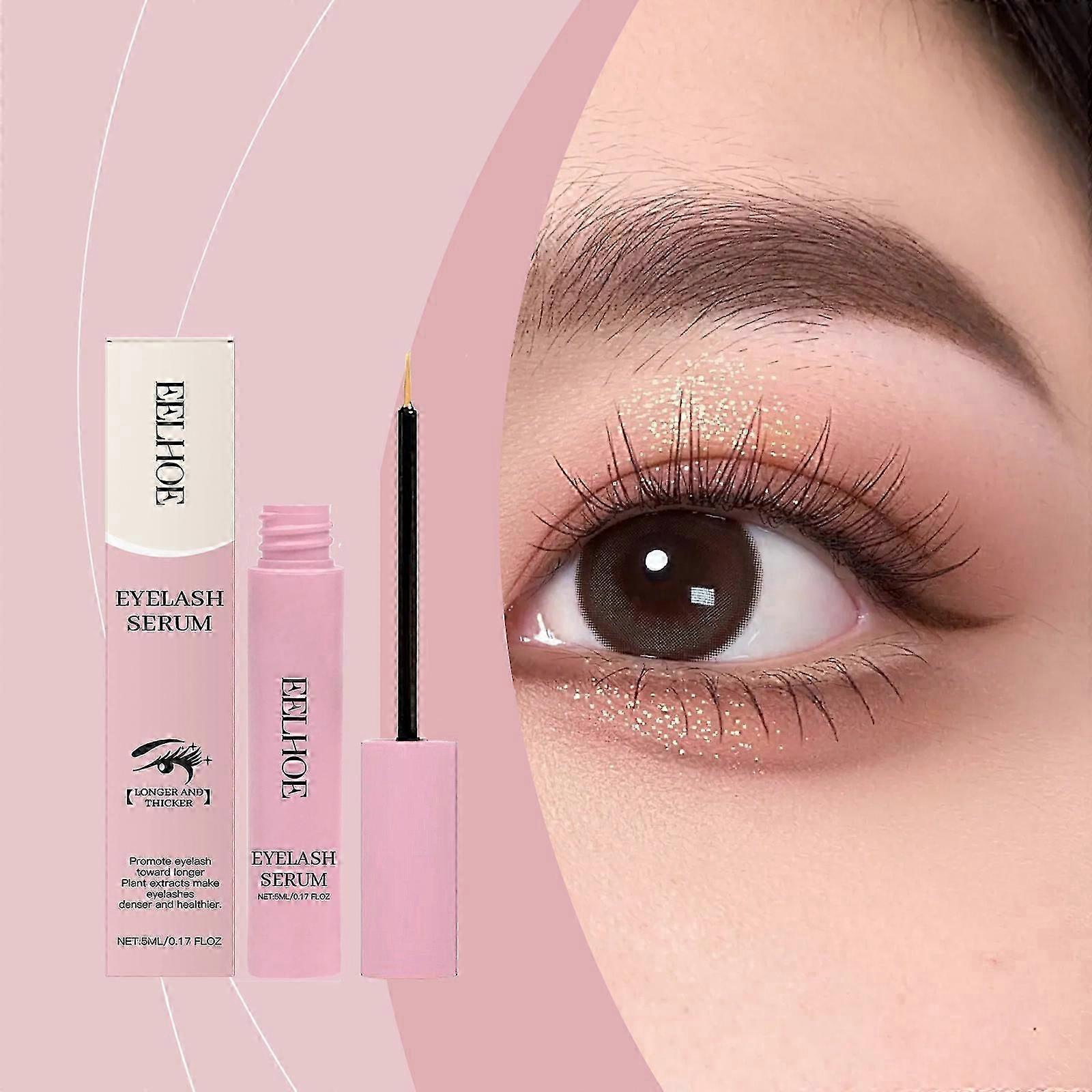 Eyelash Serum, 5ml Eyelash Serum for Longer and Thicker Eyelash, Make Eyelashes Denser and Healthier