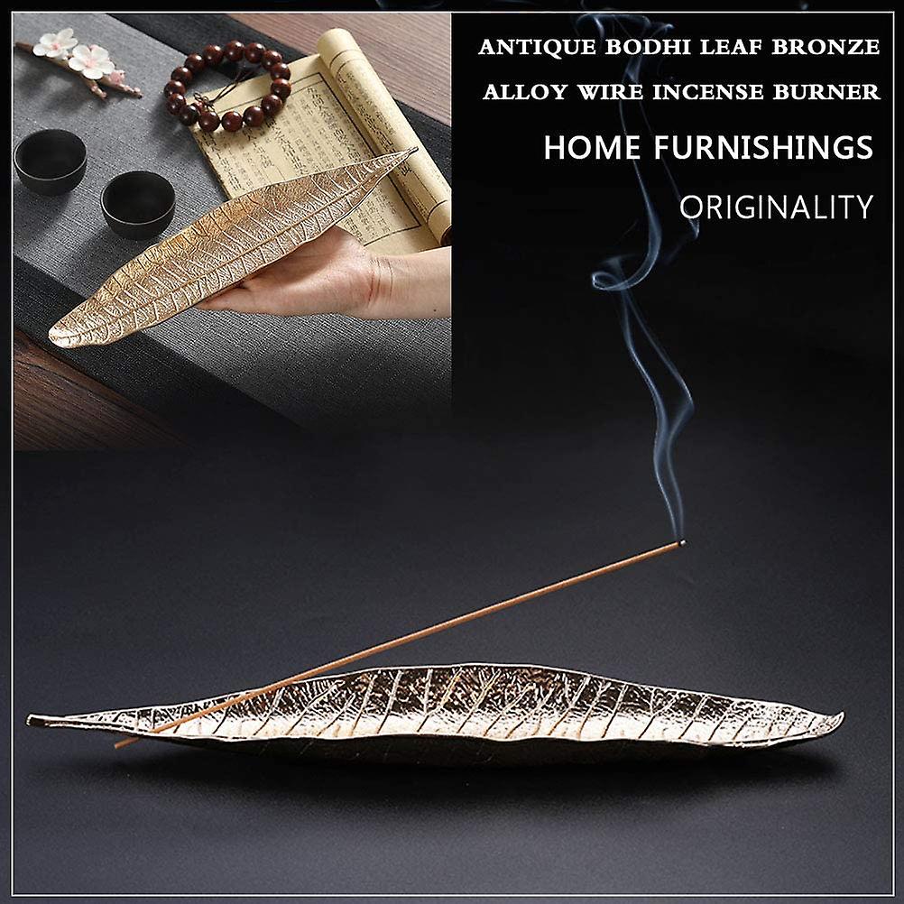 Incense Holder, Leafshaped Metal Incense Holder Incense Burner Incense