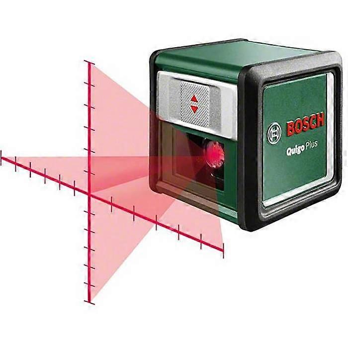 Bosch Quigo Plus Cross Line Laser with tripod (easy alignment at equal and variable distances thanks to the markings)