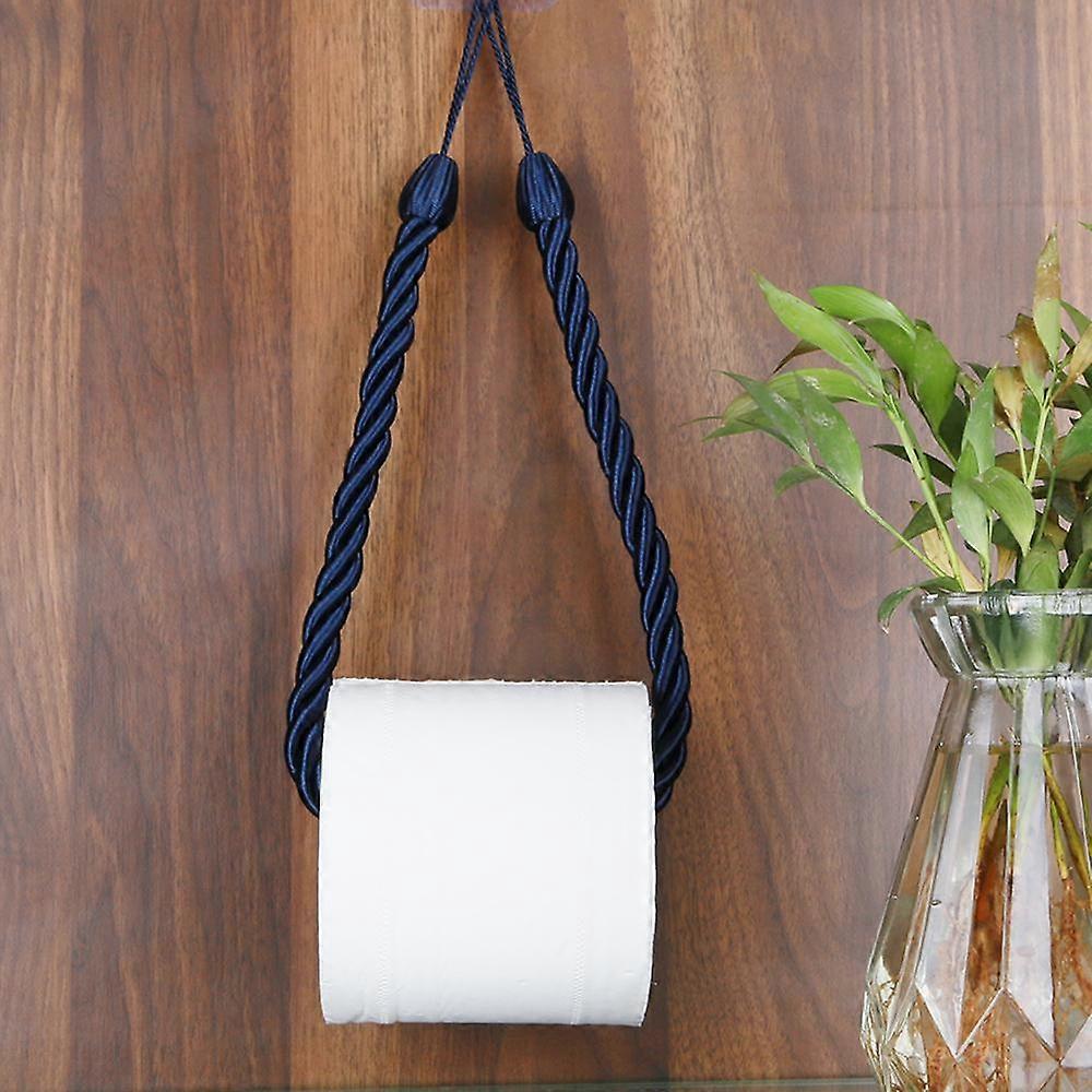 1PC Paper Towel Holders Towel Rack Bathroom Towel Hook Toilet Paper Holder Towel Rack Toilet Rope give away Nail-free hook up