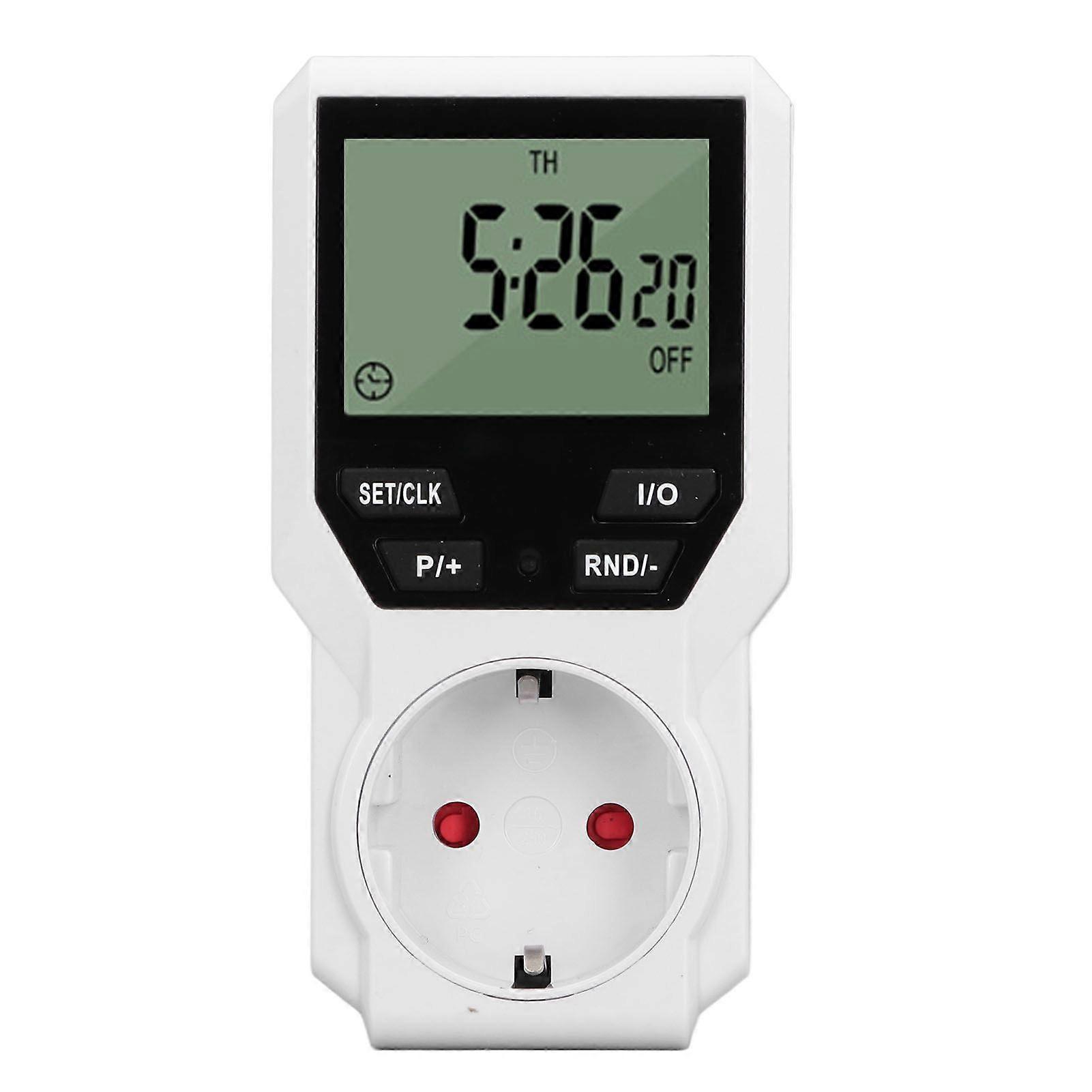 Timer Plug Accurate Control HD Digital Display Energy Saving Multiple Timing Modes Timer Outlet for Water Heater Electric Blanket