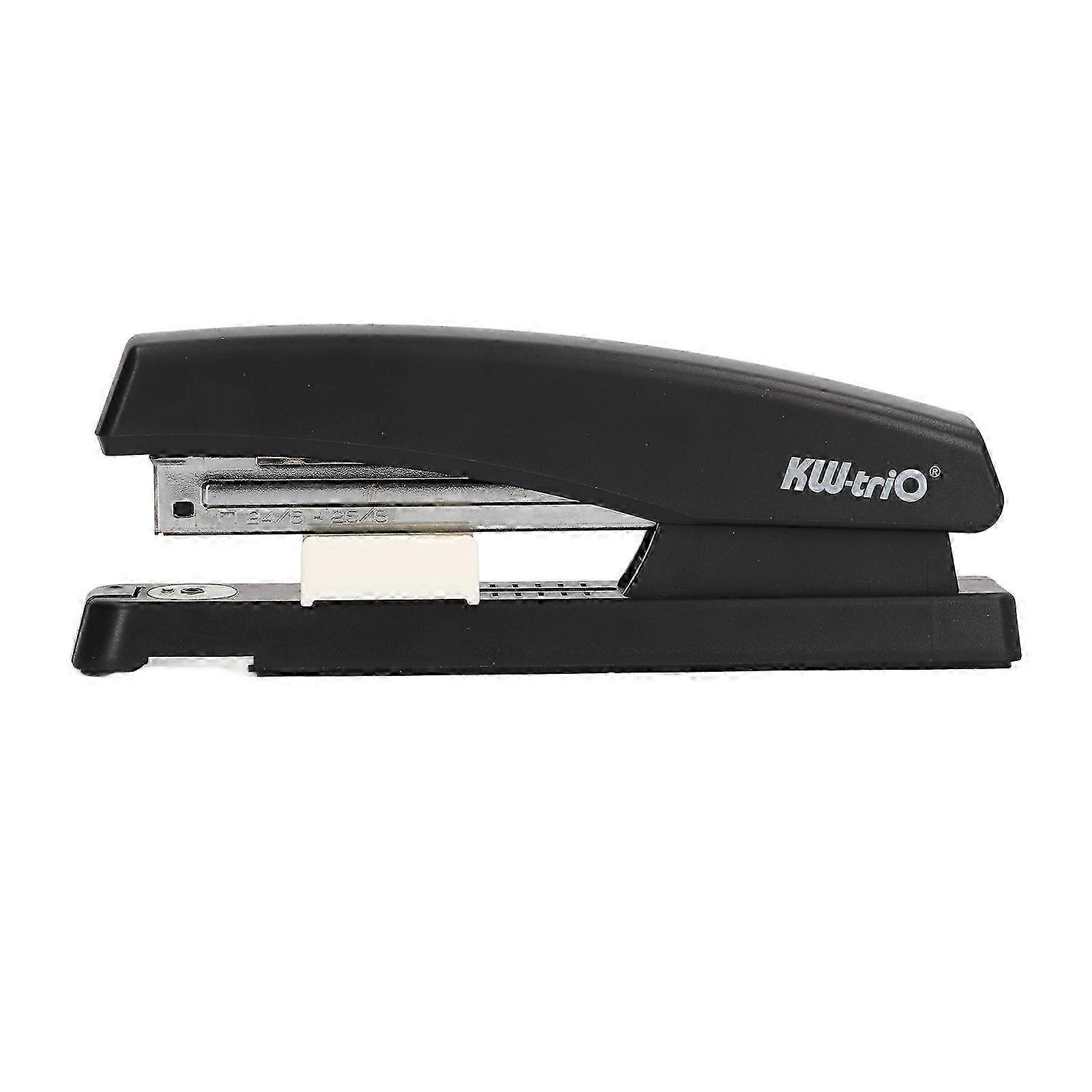 Stapler Black ABS Plastic Buffer Bottom 210 Needle Storage Regulable Rotatable Staplers Hand Held for School Office