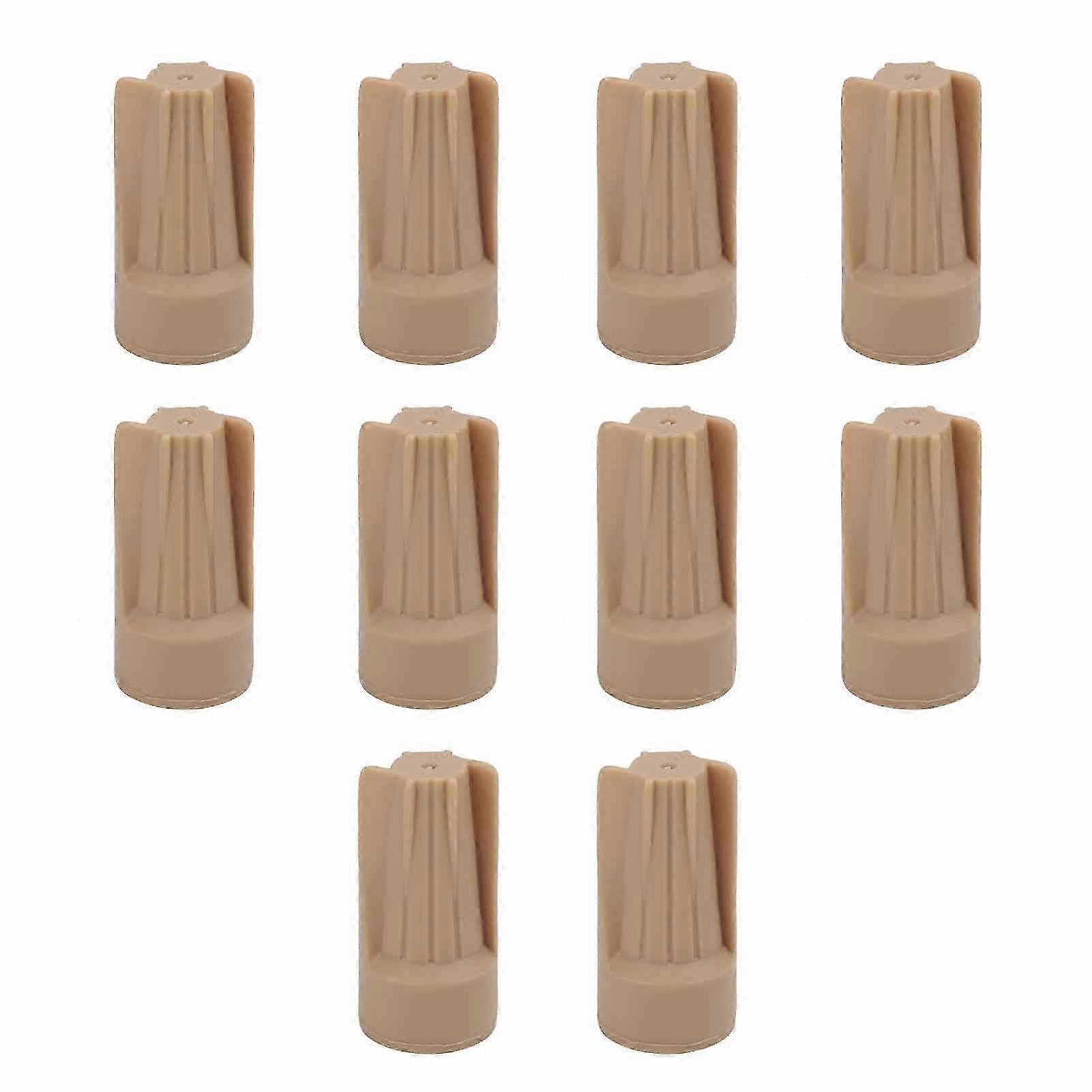 10pcs Electrical Wire Connector Cap Landscape Lighting IP68 Waterproof Wiring Nut Cap Brown