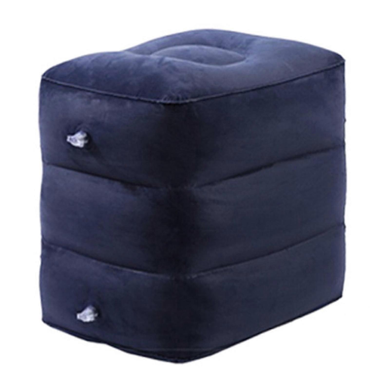 Inflatable Airplane Foot Rest Height Adjustable Wear Resistant Super Soft Widely Used Folding Portable Airplane Chair Extender