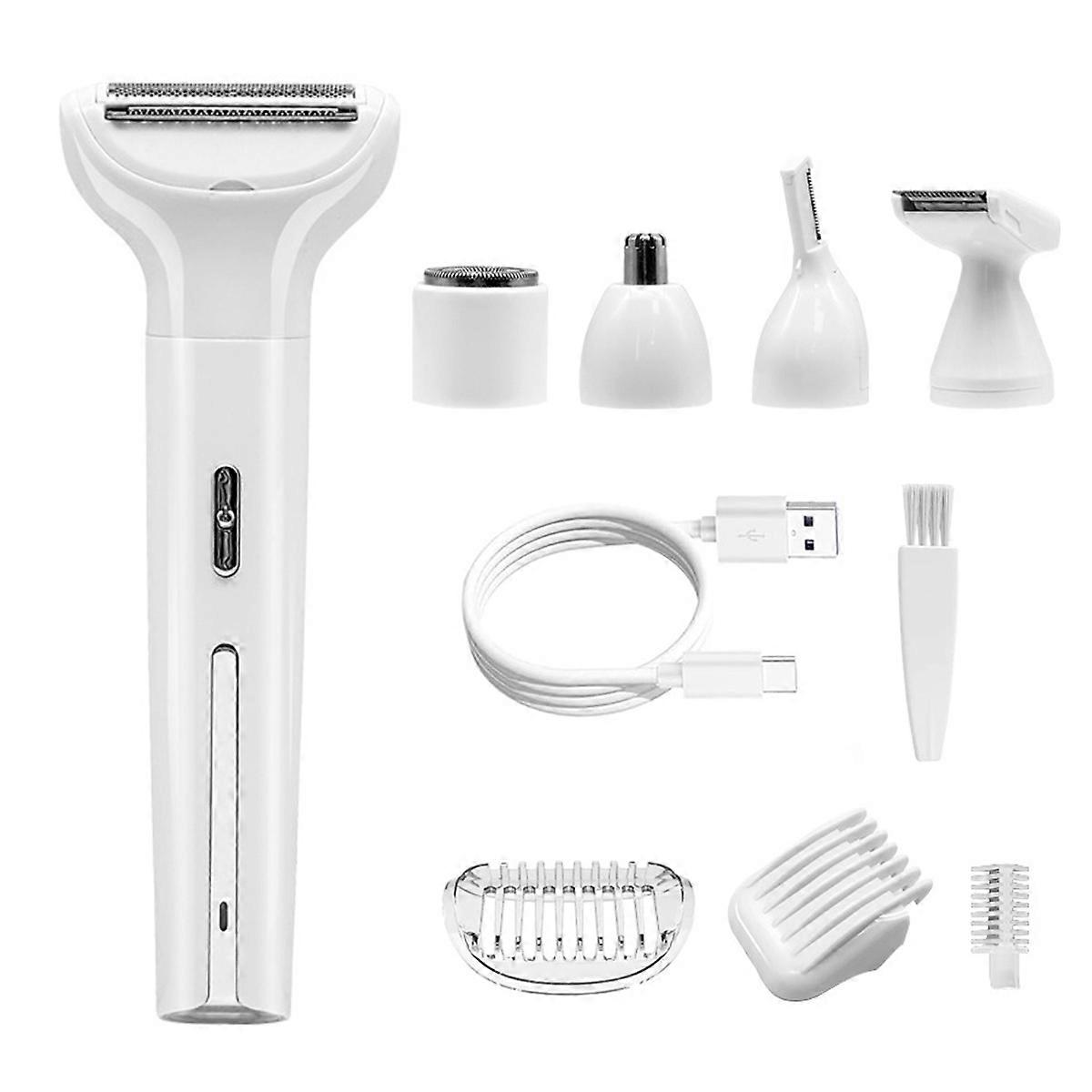 Electric Razor For Women, Wet And Dry Dual Use Painless Multi-function Rechargeable Portable Shaving Kit For Sensitive Skin Friendly Travel