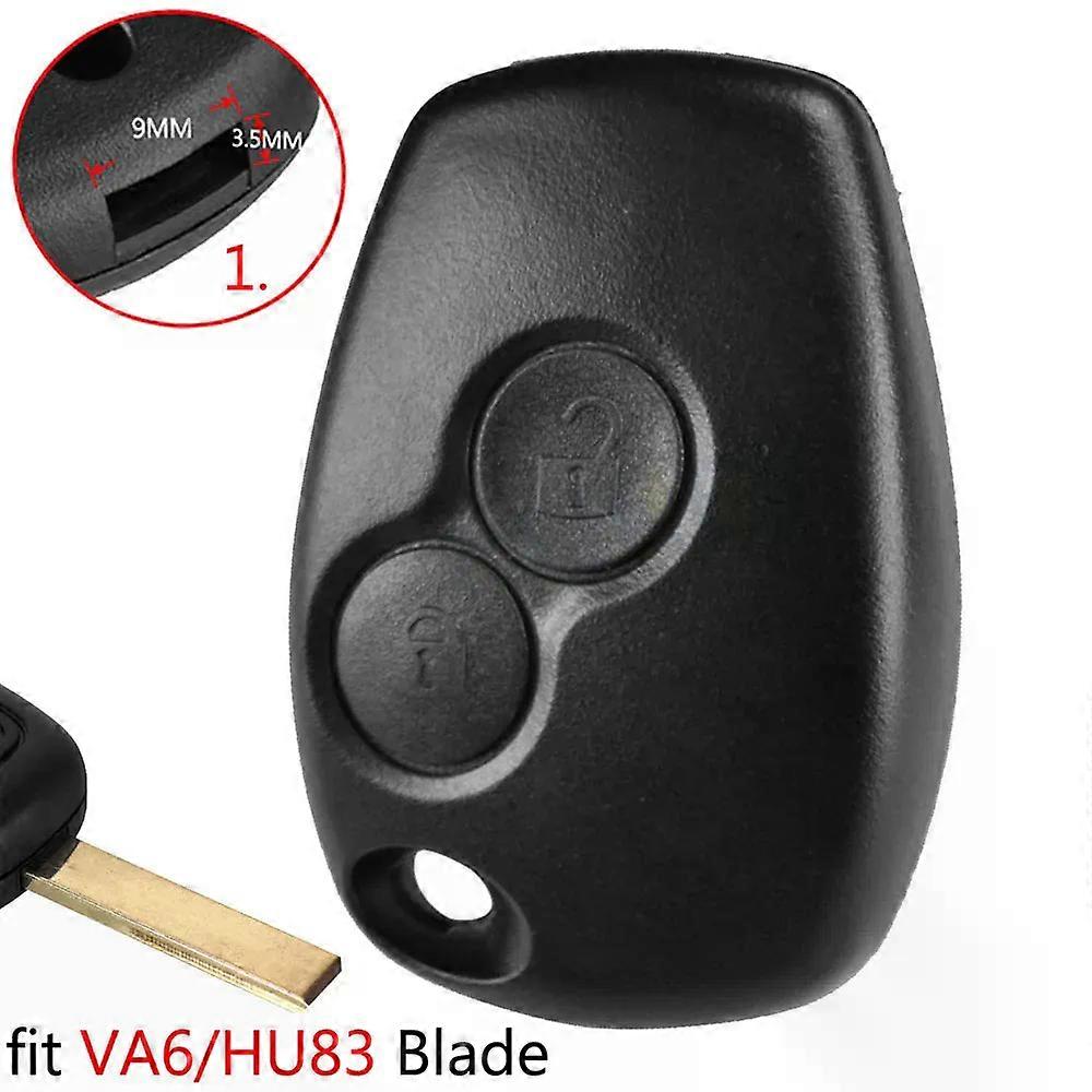 compatible for Ren-ault Trafic Clio Kangoo Modus Twingo compatible for Dacia Duster Logan Sandero Movano Terrano Car Replacement Remote Key Shell Ca