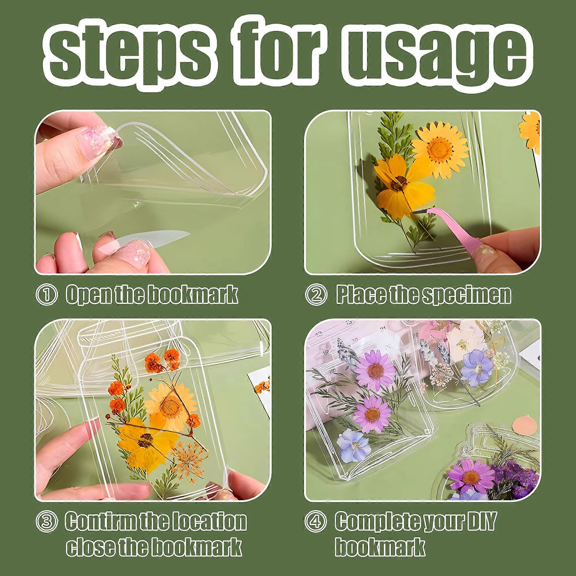thumbnail image 2 of 185 Pcs Transparent Bookmarks For Dried Flowers,DIY Kit... 2 of 13