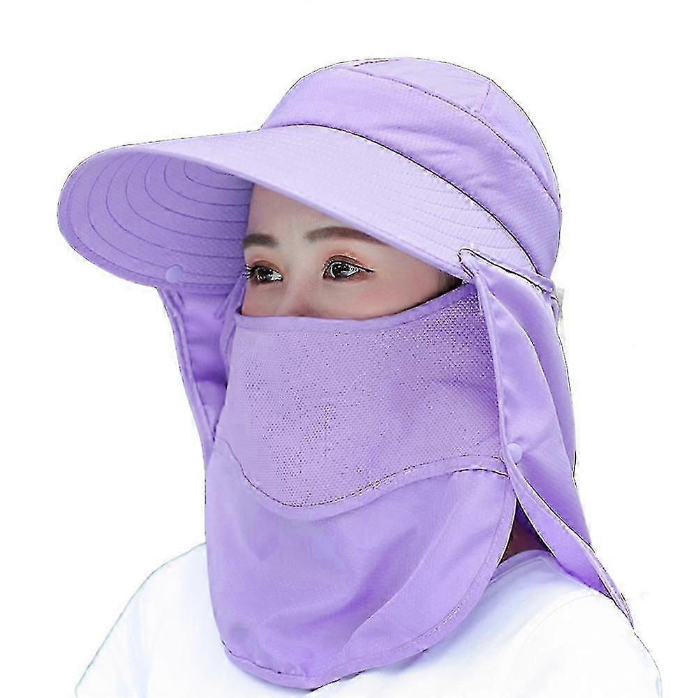 Solskydd, bredbrätte solhatt multifunktionell skyddande hink fiskemössa