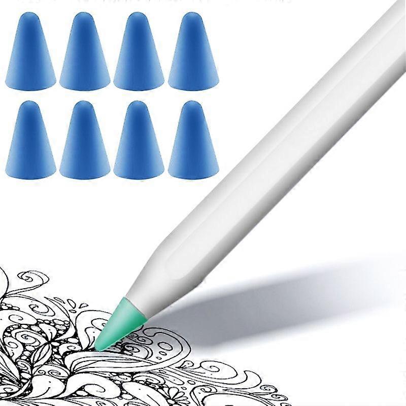 8 PCS Non-slip Mute Nib Cover for Apple Pencil 1 / 2