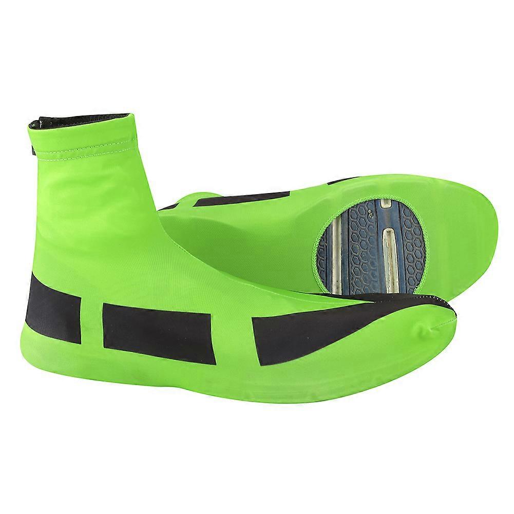 1 زوج صامد للرياح الغبار ركوب الدراجات الدراجة أحذية رياضية غطاء بسحاب Overshoes Protector (M)