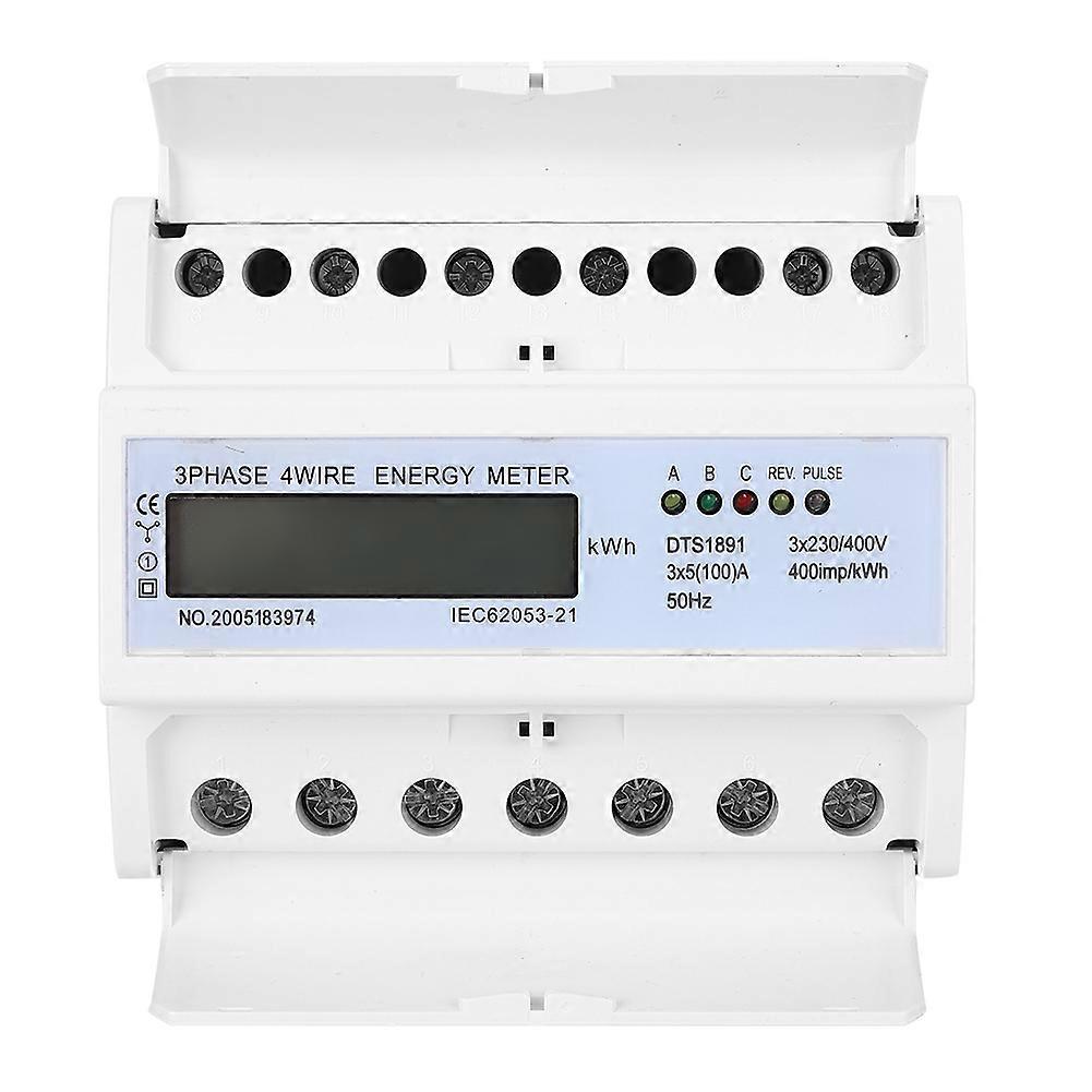 Bahn-Energiezähler 3Phase 4Draht 7P LCD nach unten‑ in Down‑ out Portable Digital Integrated Circuits