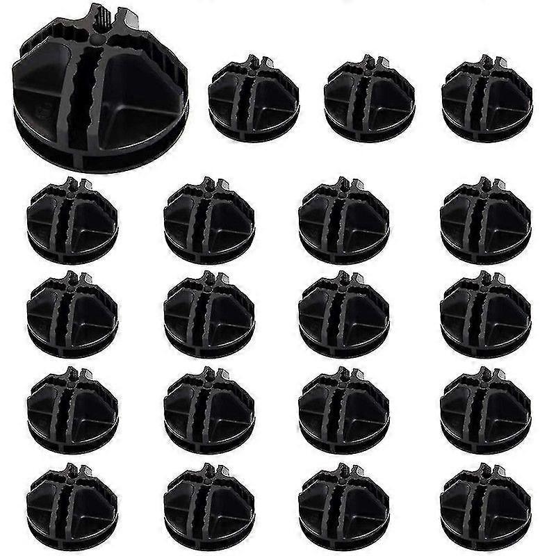 20pcs Wire Cube Plastic Connectors Black Interlocking Plastic Connector Modular Organizer Clasp Buckle Clip For Cube