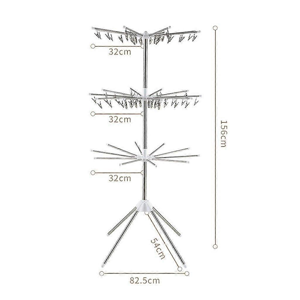 Rotatable Foldable Clothes Drying Rack for Home Use Balcony
