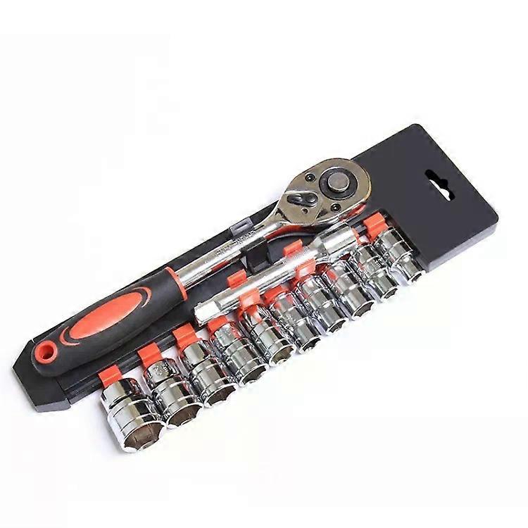 Auto Repair Tool Set-12 PCS Ratchet Socket Wrench,1/4"