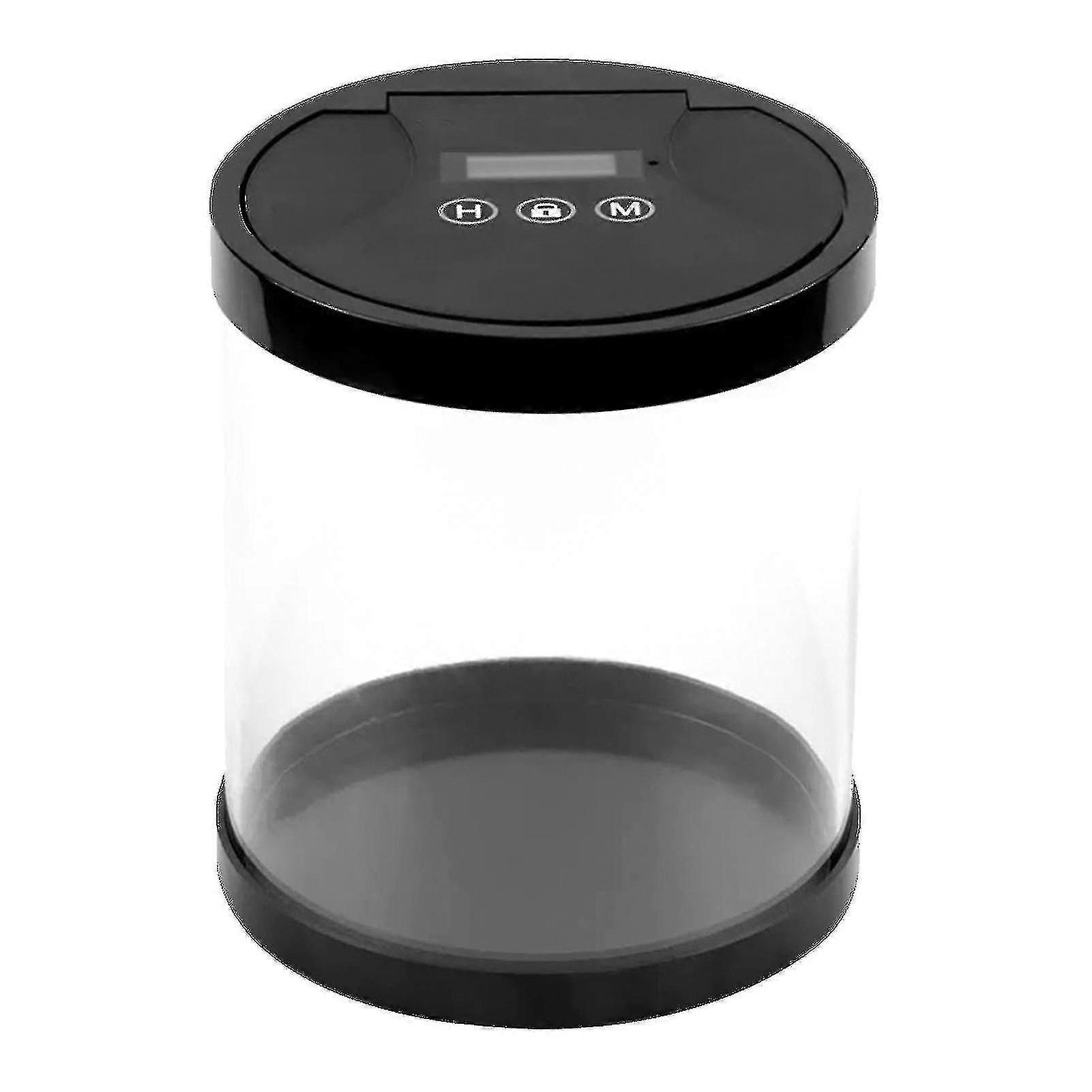 Elektronisk Time Lock Box Timer Lås Container Multi Function Time Lock (, svart)