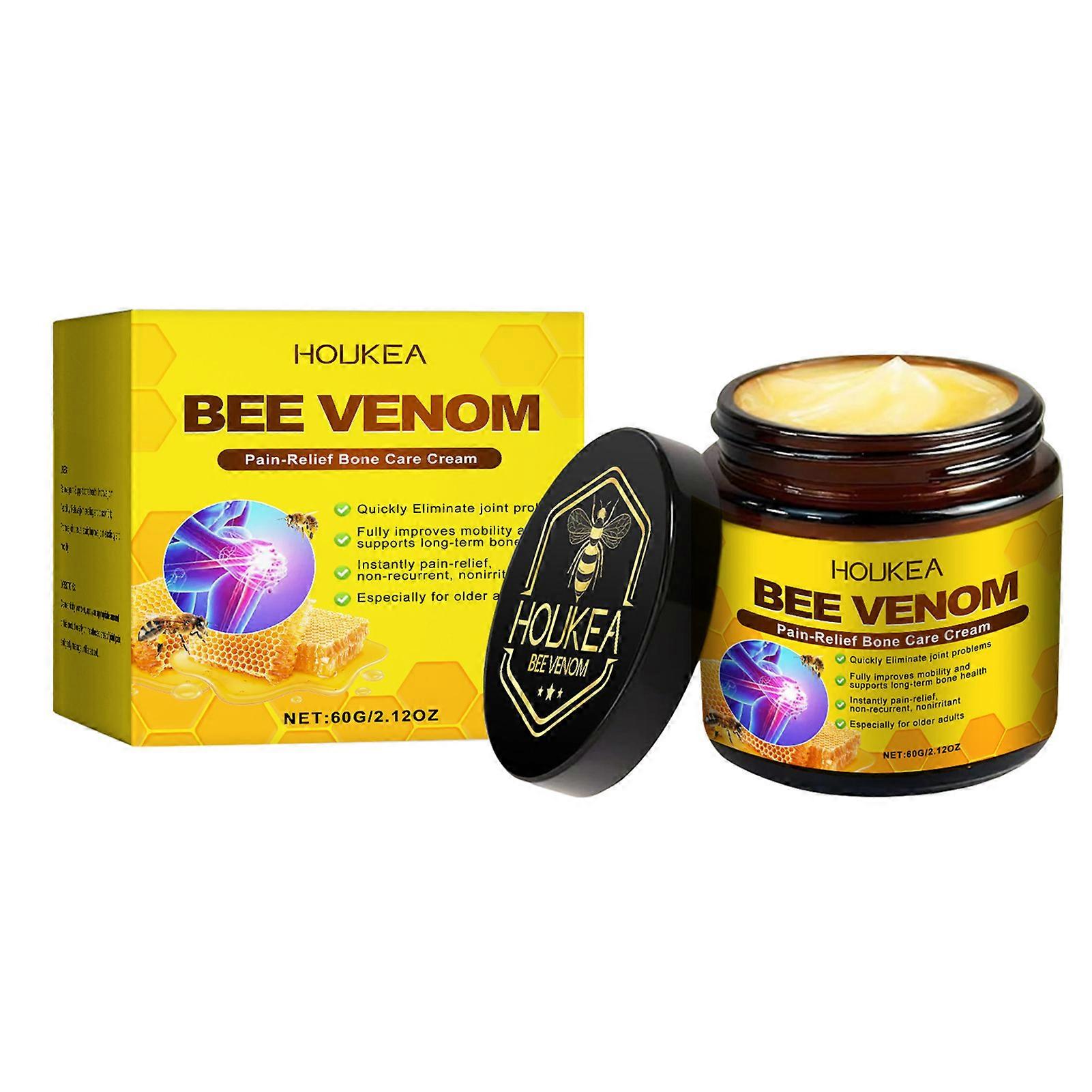 Crème cicatrisante au venin d'abeille, gel de massage antidouleur pour le dos, le cou, les mains, les genoux et la colonne lombaire.