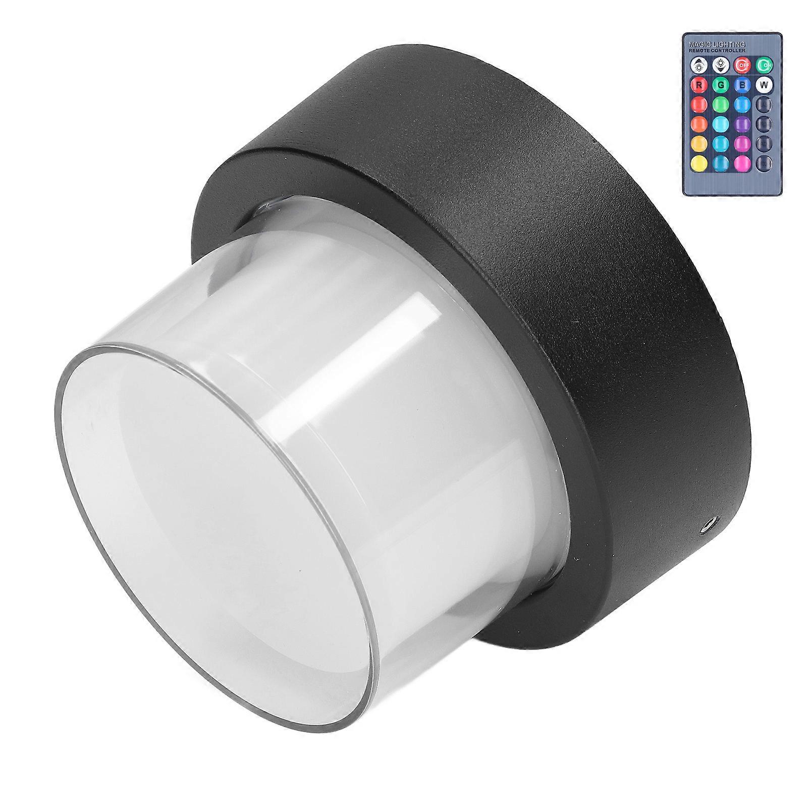 RGB Round 5W LED Wall Light 11cm Waterproof with Remote