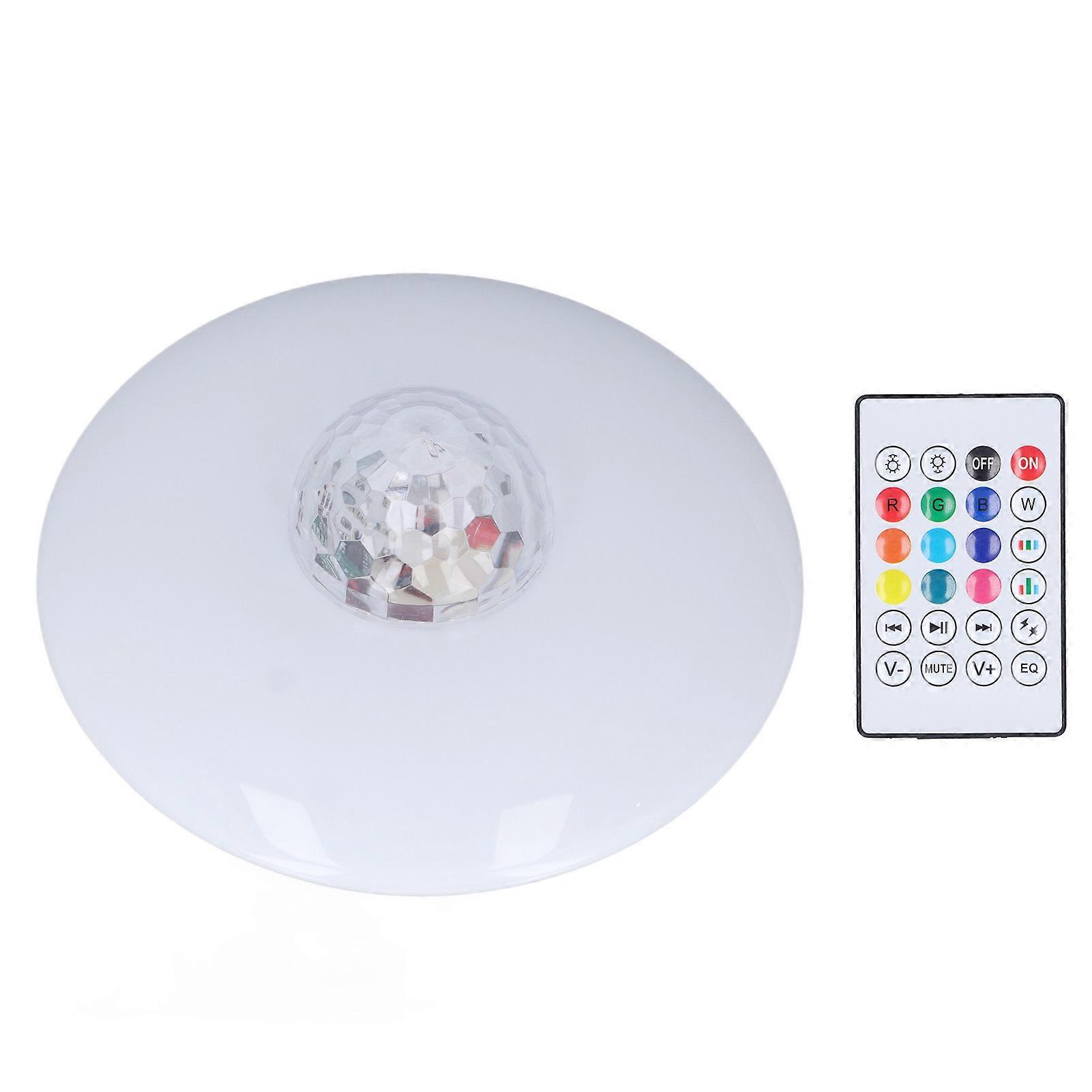 LED Projection Light Bluetooth Lamp Dynamic Ripple Effect E27 RGB Remote Control 24W 85‑265V